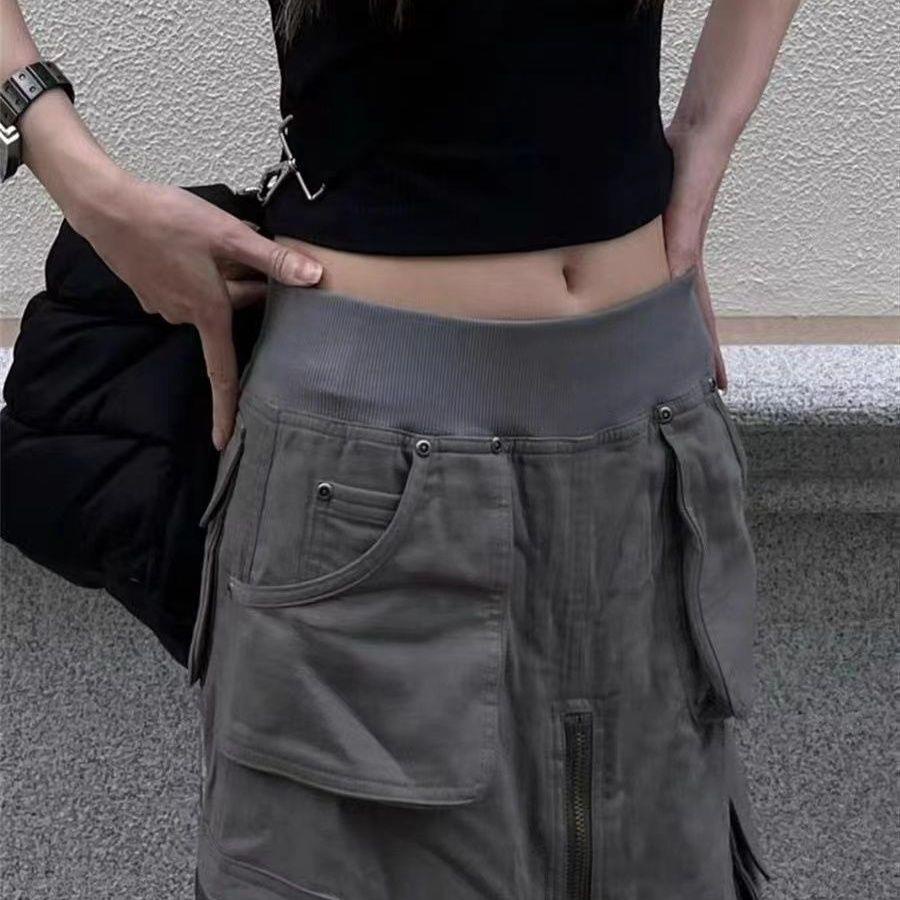 Chân Váy Chữ a Dáng Dài Lưng Cao Phong Cách Retro Mỹ Thời Trang Mùa Hè Cho Nữ