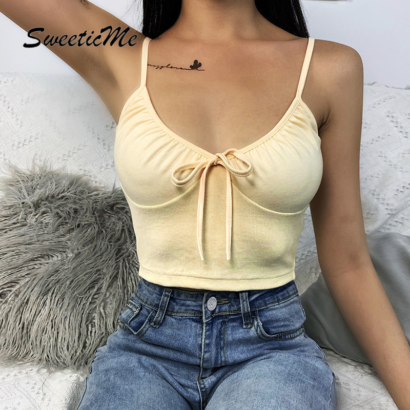 Áo Hai Dây Hở Lưng Phối Nơ Gợi Cảm Dành Cho Nữ 2021 | BigBuy360 - bigbuy360.vn