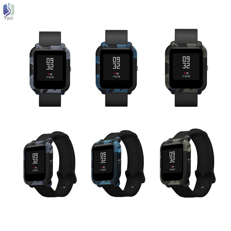 Yy Slim Frame Silicone Case Cover Protect Shell Bumper Case for Huami Amazfit Bip Younth Watch @VN