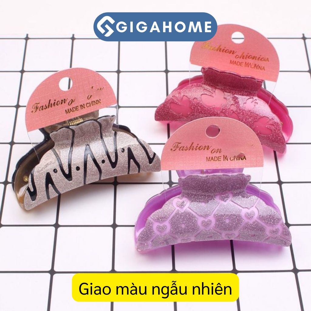 Kẹp Tóc Càng Cua Hàn Quốc GIGAHOME Nhiều Màu Sắc Cho Các Bạn Gái Và Các Cô 6458