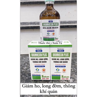 1 lọ bromhexin plus 100ml dùng cho trâu bò lợn gà