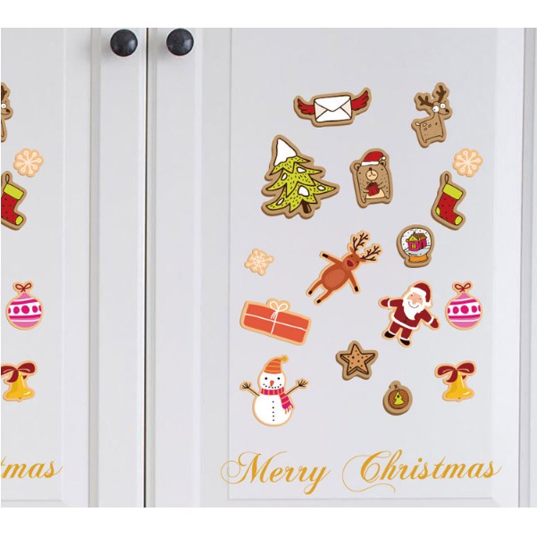 Decal trang trí tường Noel - Nhiều Phụ kiện trang trí giáng sinh mini (nhiều kiểu )