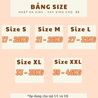 Váy bé gái size đại u612 - 43kg