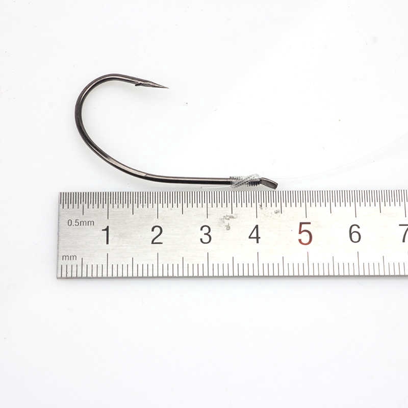 Set 10 lưỡi câu cá bằng thép carbon 24# tiện lợi