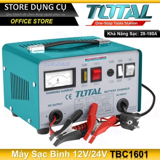 Máy sạc bình điện ắc qui total tbc1601 | 12v/24v - dòng ra tối đa 12a