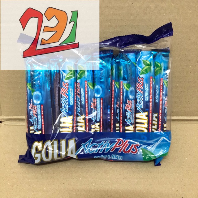 Vỉ x16 thỏi golia Activ Plus Mát Lạnh 472g