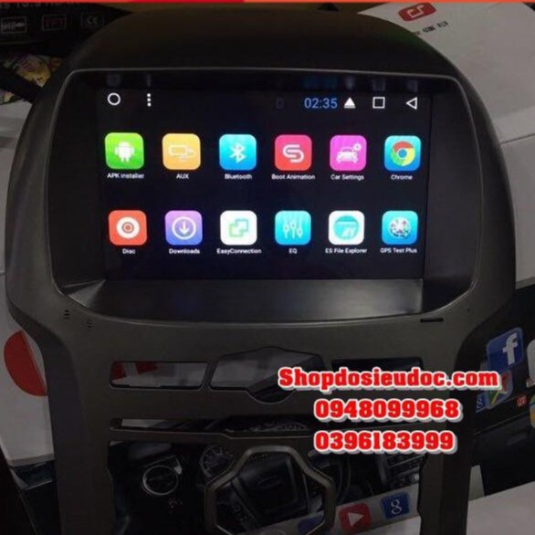 Màn hình Android 9 inc cắm sim 4G cho Ford Ranger XLS 2014-2017