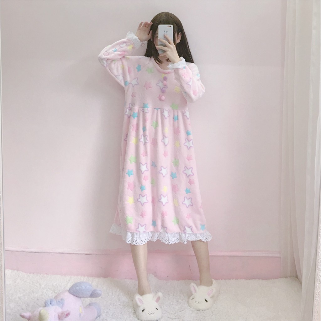 ( có sẵn ) váy ngủ chấm bi ulzzang