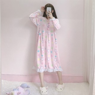 Váy ngủ chấm bi ulzzang