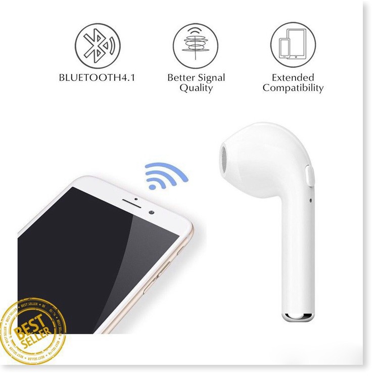 Tai Nghe Bluetooth Nhét Tai IP7S 2 Bên Có Đế Sạc