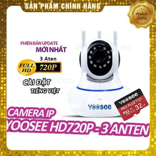 [FREESHIP - Giá Tại Xưởng] Camera YooSee HD720 - 3 Anten Siêu Nét - Kèm thẻ 32