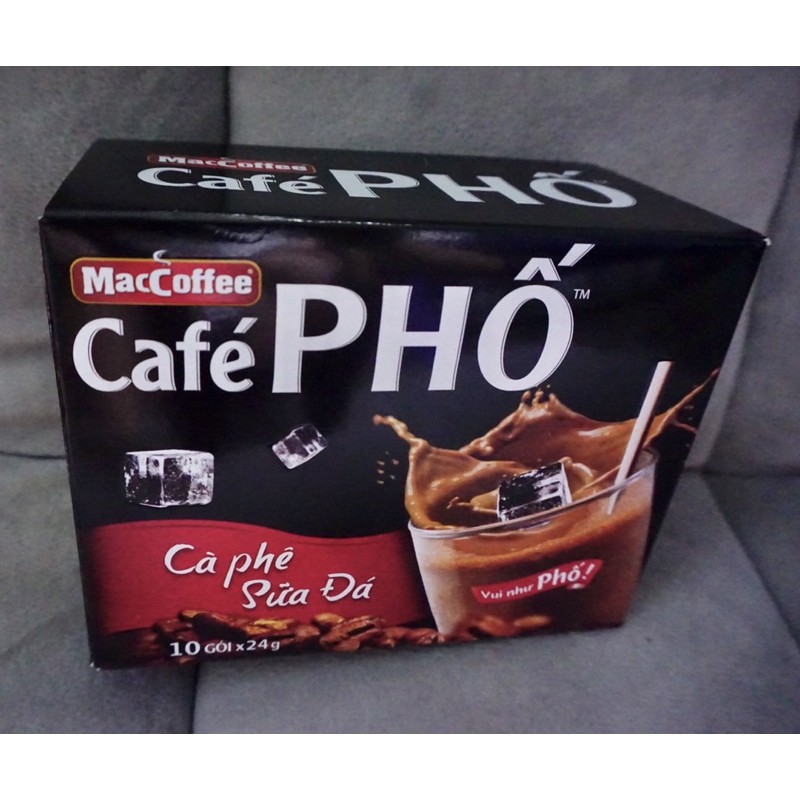 Cà phê sữa hòa tan Maccoffee Café Phố 240g (24g x 10 gói)