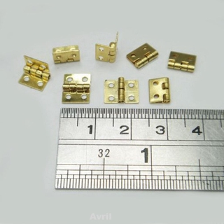 Bản Lề Cửa 4 Lỗ Bằng Đồng Thau 10x8mm