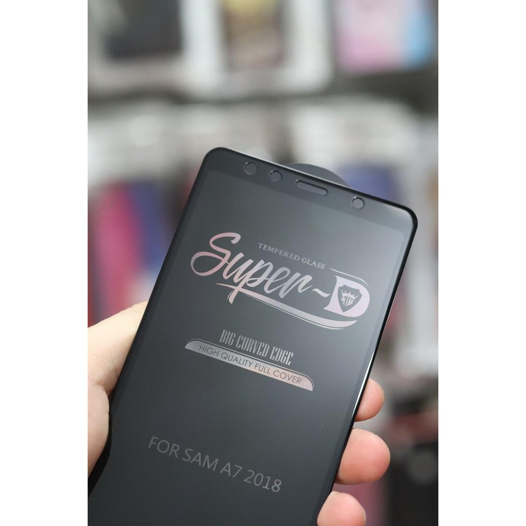Cường lực full màn Samsung Galaxy A7 2018 Kính cường lực SuperD siêu cao cấp