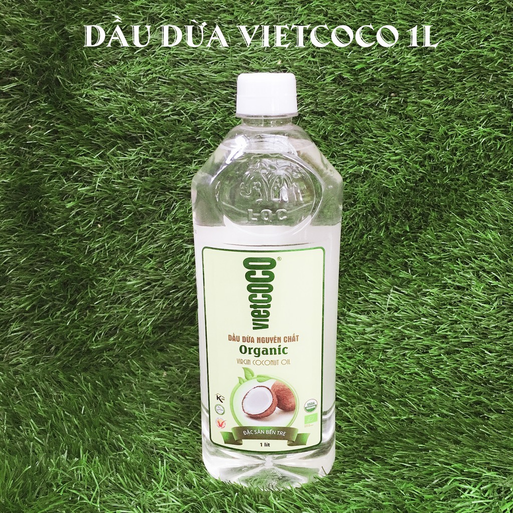 1000ml - Dầu dừa nguyên chất Vietcoco Lương Quới.