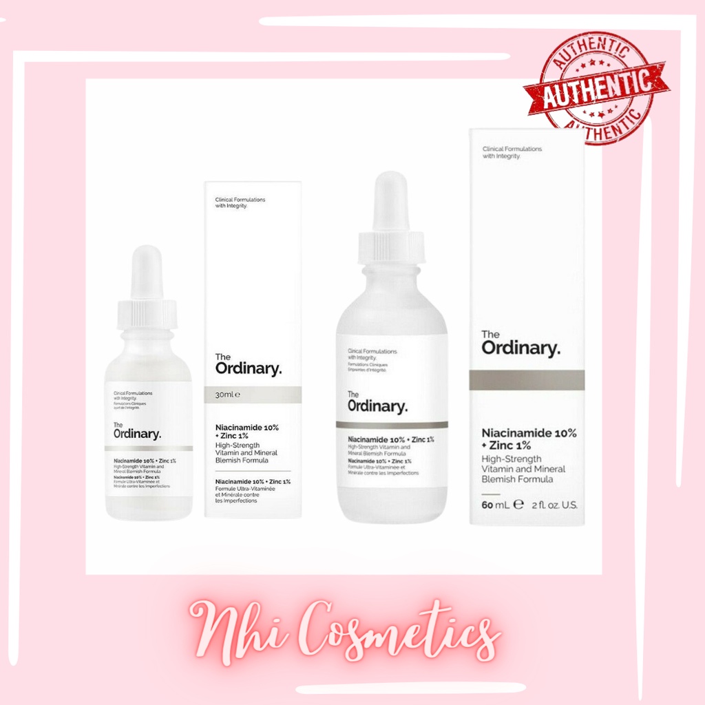 SERUM THE ORDINARY NIACINAMIDE 10% + ZINC 1%