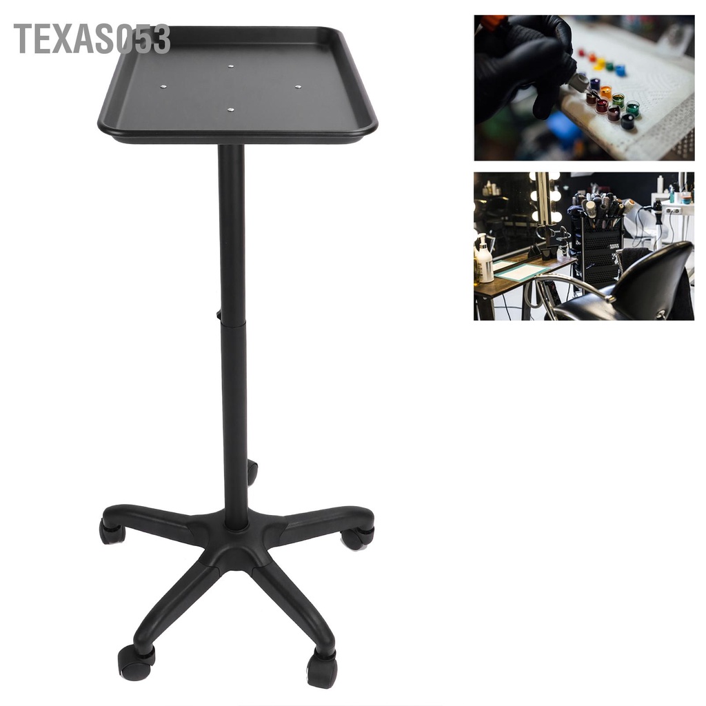 Hàng HOT Xe Đẩy làm tóc salon/ làm đẹp bằng nhôm có bánh xe thể điều chỉnh dễ dàng lắp ráp【Texas053】