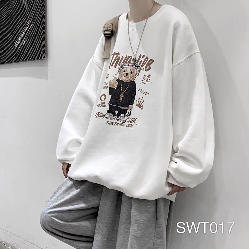 Áo Sweater Gấu Ulzzang Unisex VN CLO - SWT017_PET