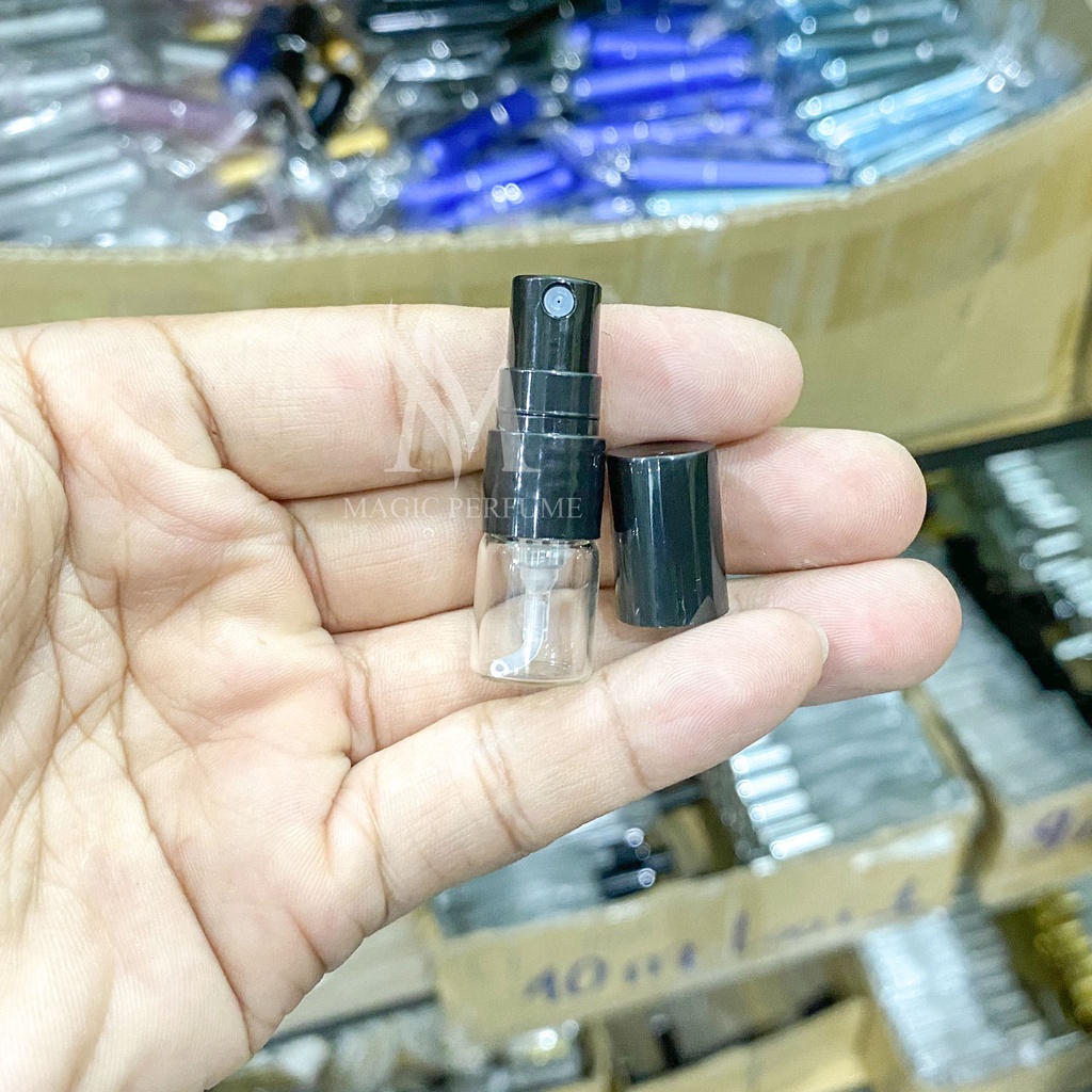 Chai đựng nước hoa thủy tinh mini dung tích 1ml dạng phun sương