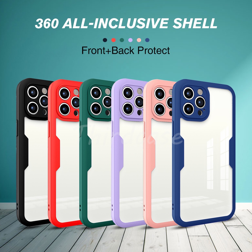 Ốp Điện Thoại Chống Sốc Bảo Vệ Toàn Diện 360 Độ Cho iPhone 13 11 12 Pro Max