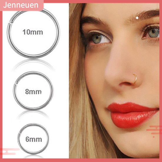 1 Khuyên Mũi Tròn Bằng Thép 0.8mm