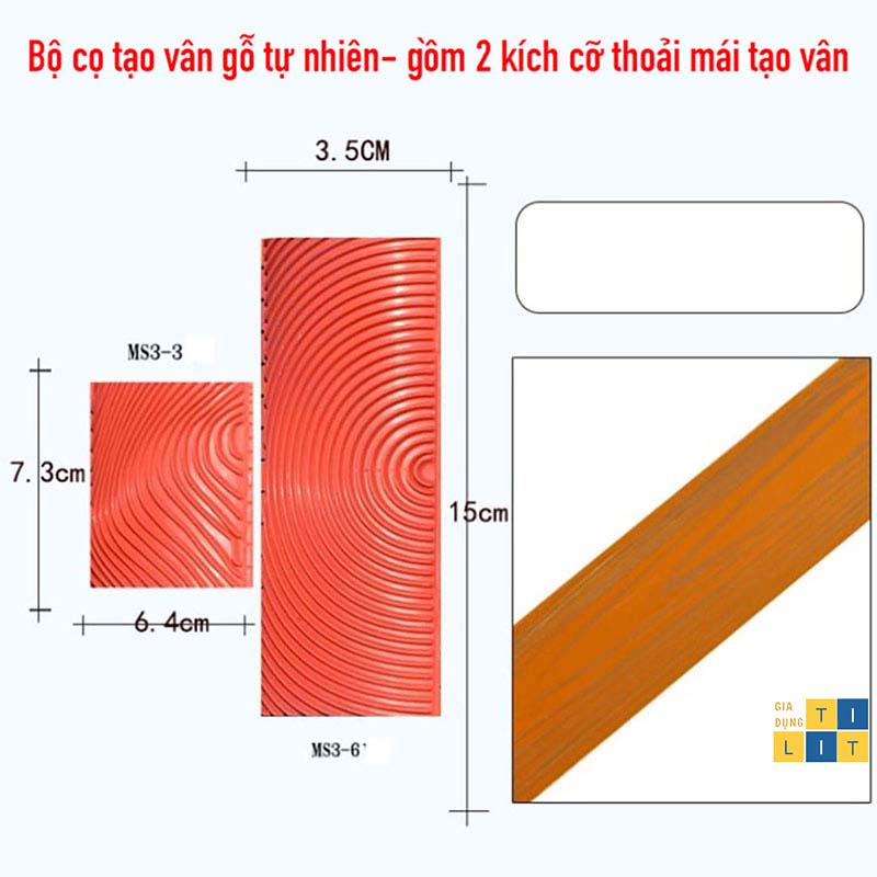 Dụng cụ tạo vân gỗ , giả gỗ Loại 1 [ TẠO VÂN GỖ]