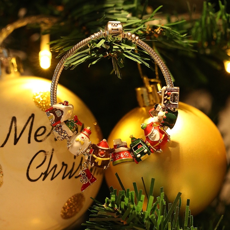 Hạt charm Noel bạc s925 Cao cấp - kh ib chọn mẫu ạ