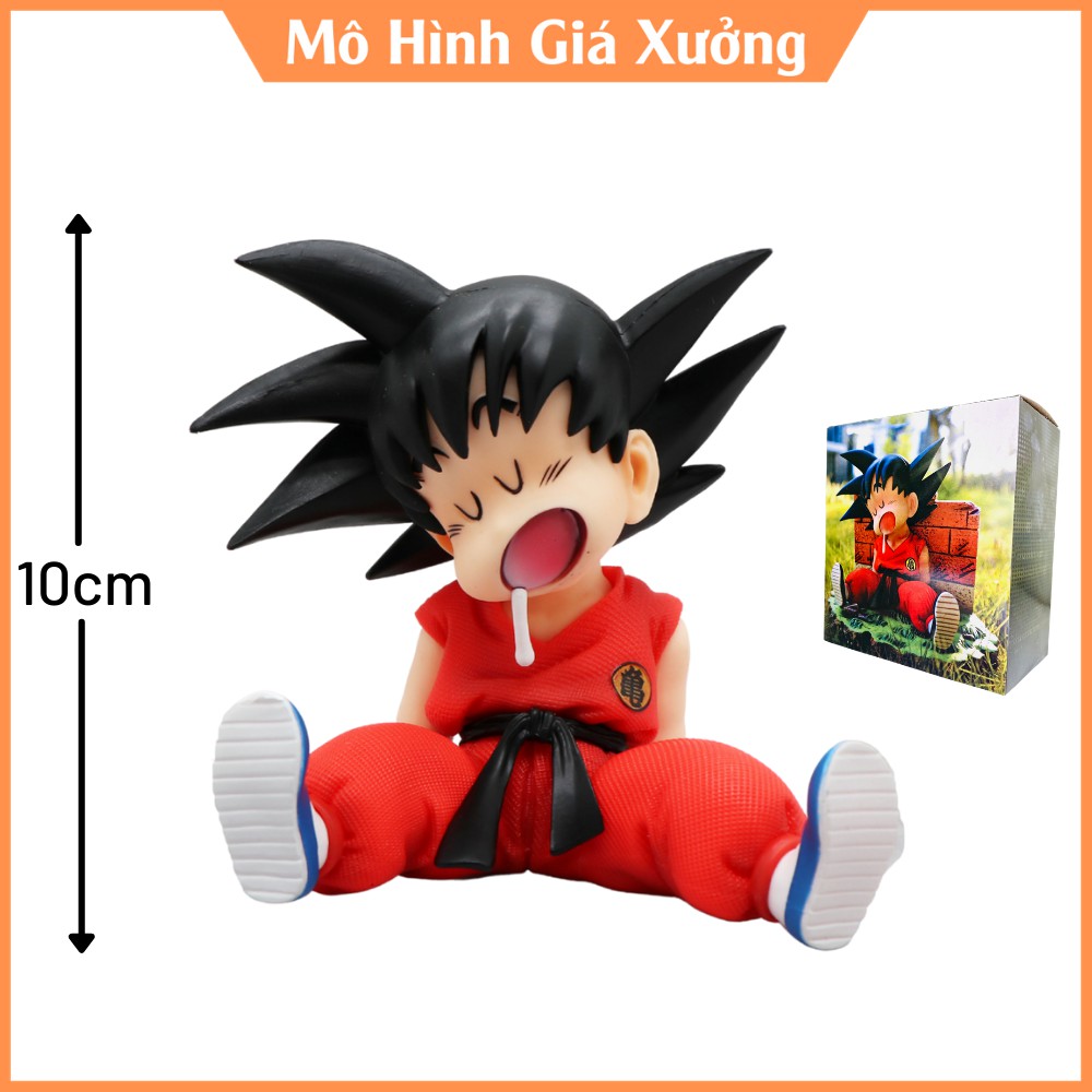 🔥Siêu dễ thương🔥 Mô Hình Son Goku ngủ gật - Cao 10cm - Tượng Figure Dragonball