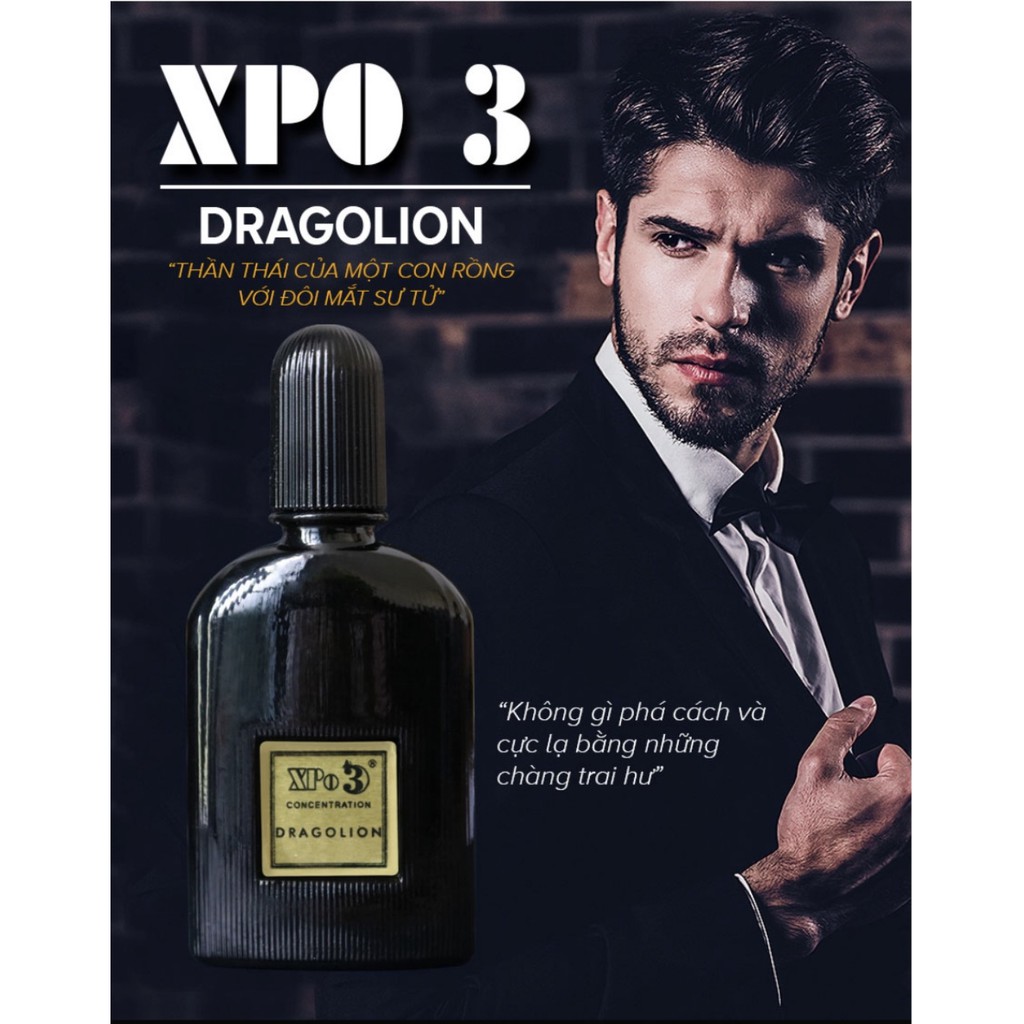 Nước hoa cô đặc thơm lâu XBeauty XPO3 Dragolion 30ml dành cho Nam &amp; Nữ (Unisex)