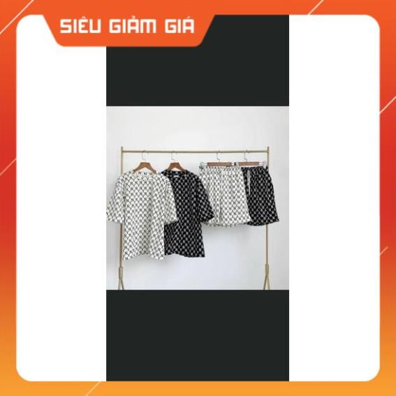 Đồ bộ thể thao nam in 3D ❤️ THUN LẠNH ❤️ mùa hè thoáng mát in chữ N.Y đen trắng