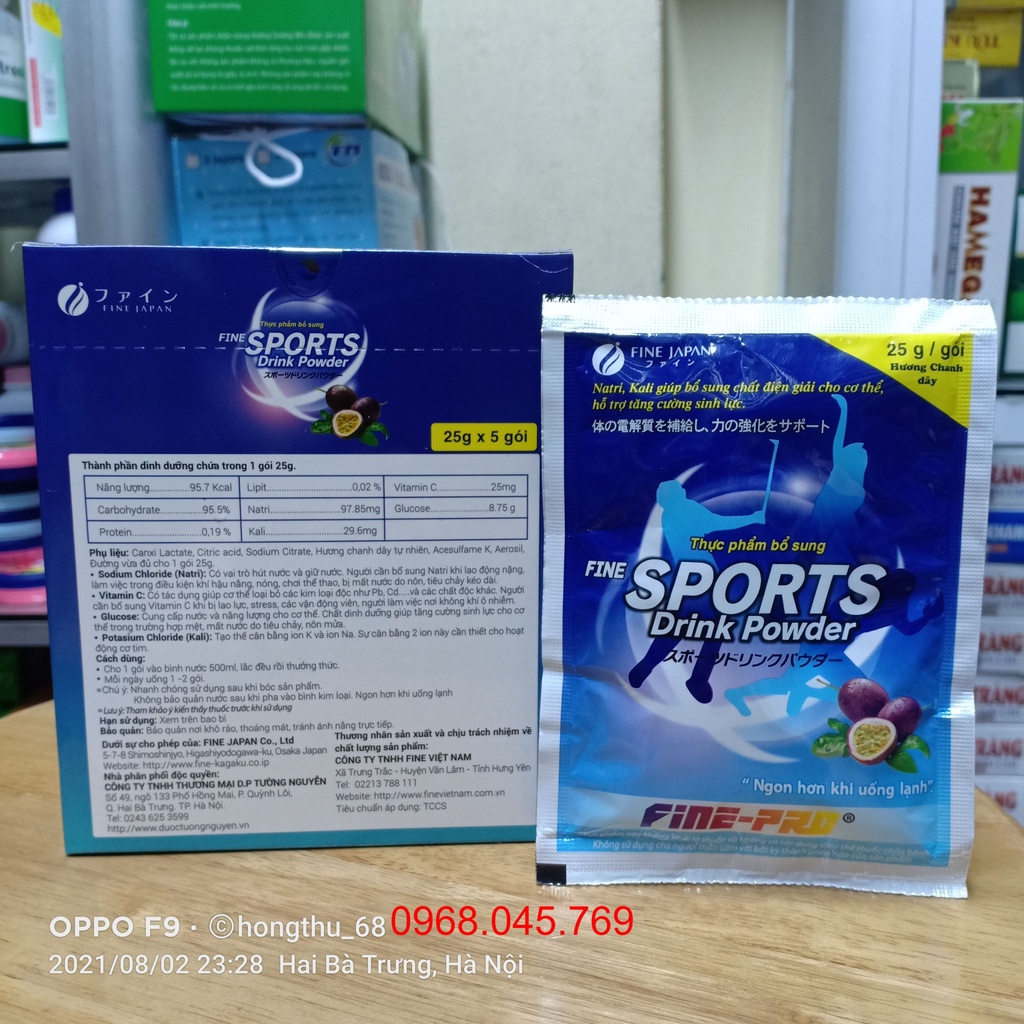 Fine Sport Drink Powder bột pha nước uống bù điện giải của Nhật Bản