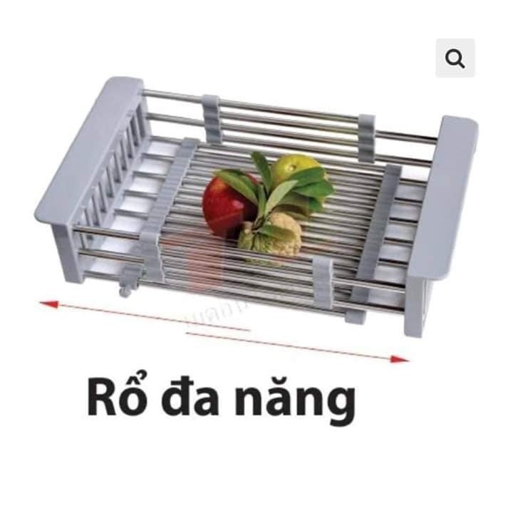 {GIÁ SỐC} Rổ Rút Đa Năng Đựng Trái Cây Thực Phẩm 100% INOX HÀNG ĐÁNH BÓNG ĐẸP KÉO DÀI LẮP VỪA CÁC CHẬU