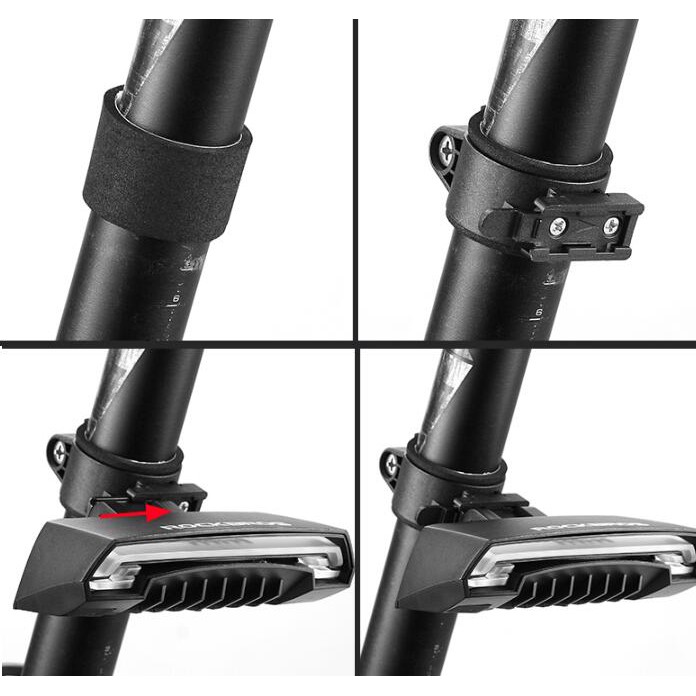 [Fulfilled by Shopee] Rockbros Đèn Led Tín Hiệu Gắn Đuôi Xe Đạp