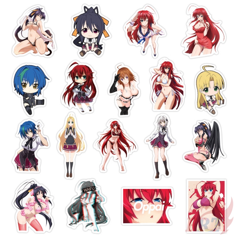 ❉ High School DxD - Series 01 Anime Girls Stickers ❉ 50Pcs/Set Rias Gremory DIY Mixed Luggage Laptop Skateboard Doodle Decals Stickers