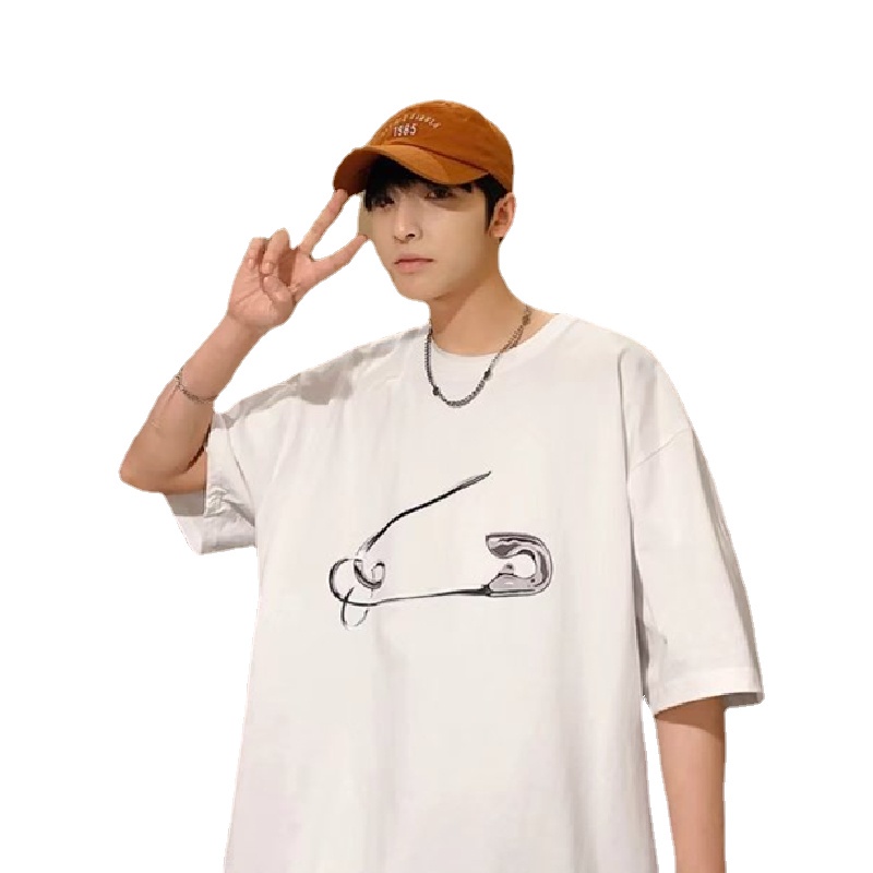 Áo Thun Tay Ngắn Dáng Rộng In Họa Tiết Hoạt Hình Phong Cách Hip Hop Nhật Bản Thời Trang Mùa Hè Cho Nam M-8XL