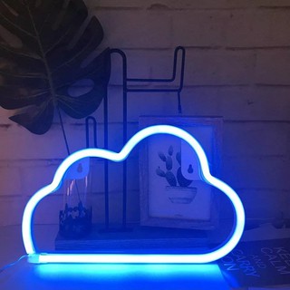 ĐÈN NEON ĐÁM MÂY CÓ 2 MÀU, CHẤT DÀY ĐẸP (ẢNH THẬT)