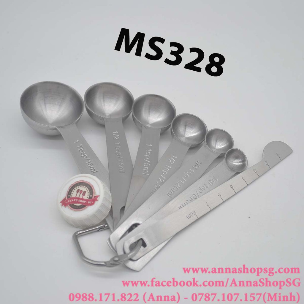 SET MUỖNG ĐONG INOX 7 MÓN MS328