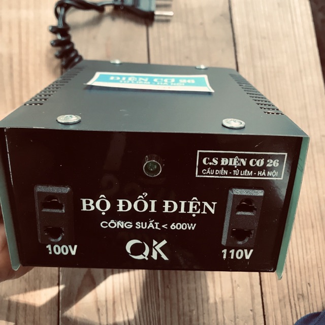 Đổi Nguồn Biến Áp 220v Ra 100v-110v Công Xuất 600w Hàng Việt Nam 100% Dây Đồng
