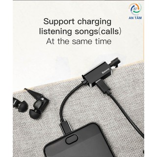Cáp chuyển Type-C sang Audio 3.5mm + Type-C - Hiệu Baseus L40