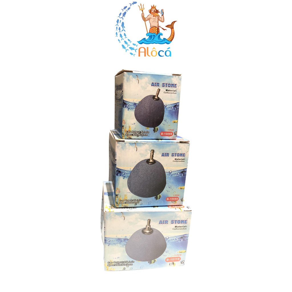 Quả sủi oxy hình nón phi 6 cm, 8 cm, 10 cm cho bể cá cảnh, hồ cá Koi