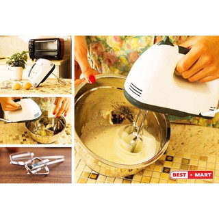 Máy đánh trứng khuấy bột 7 tốc độ tặng que đánh trứng
