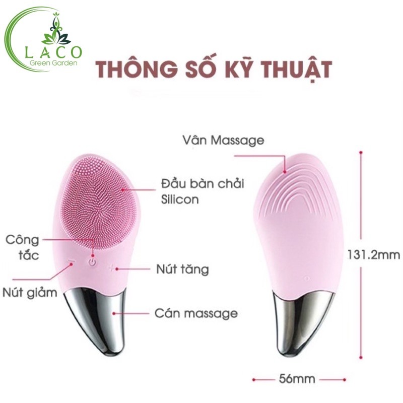 Máy rửa mặt LACO PROMAX tích hợp sóng âm nâng cơ rửa mặt siêu sạch