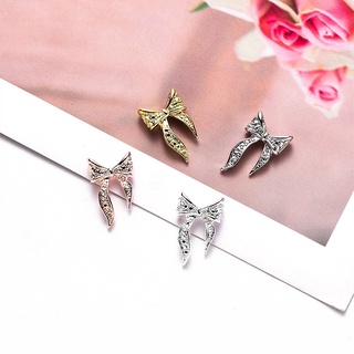 Charm nơ kim loại gắn móng tay