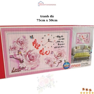 Tranh đính đá cha mẹ DF633 (75cm x 50cm)