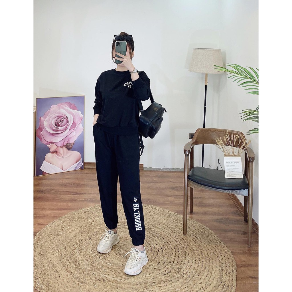 [SẢN PHẨM ĐƯỢC TRỢ GIÁ] Bộ nỉ nữ da cá Brooklyn chất siêu đẹp. | BigBuy360 - bigbuy360.vn