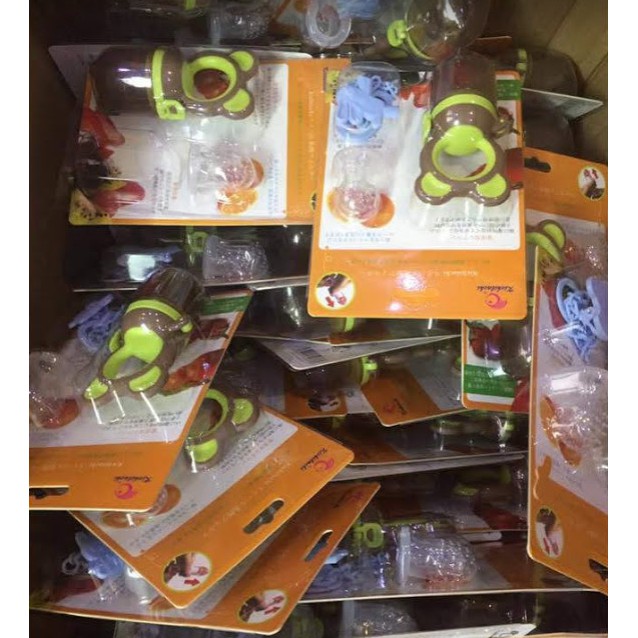 Túi Nhai Ăn Dặm Cho Bé Silicon Kichi Túi Ngậm Nhai trái cây Cho Bé Mới Tập Ăn