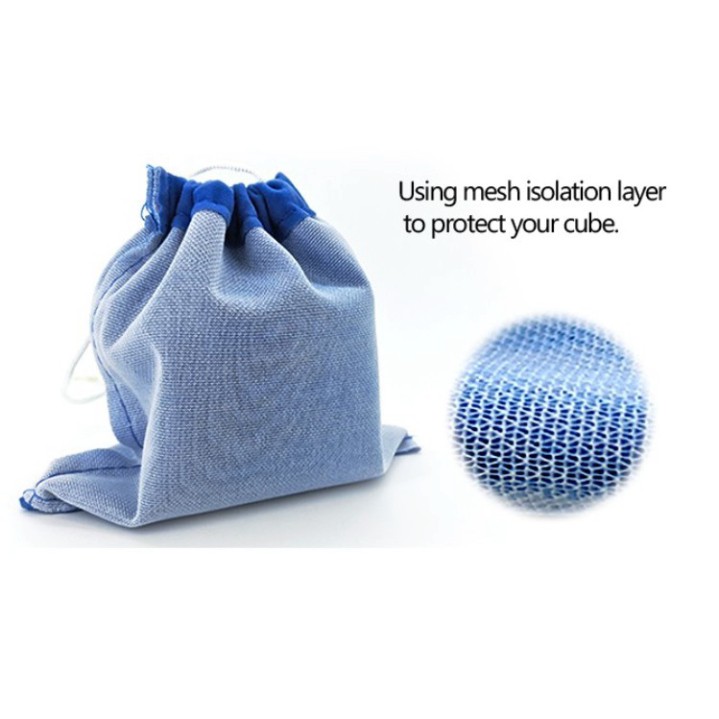 Túi Đựng Rubik Gan Chính Hãng Màu Xanh Xịn Xò in Logo Gan Chính Hãng