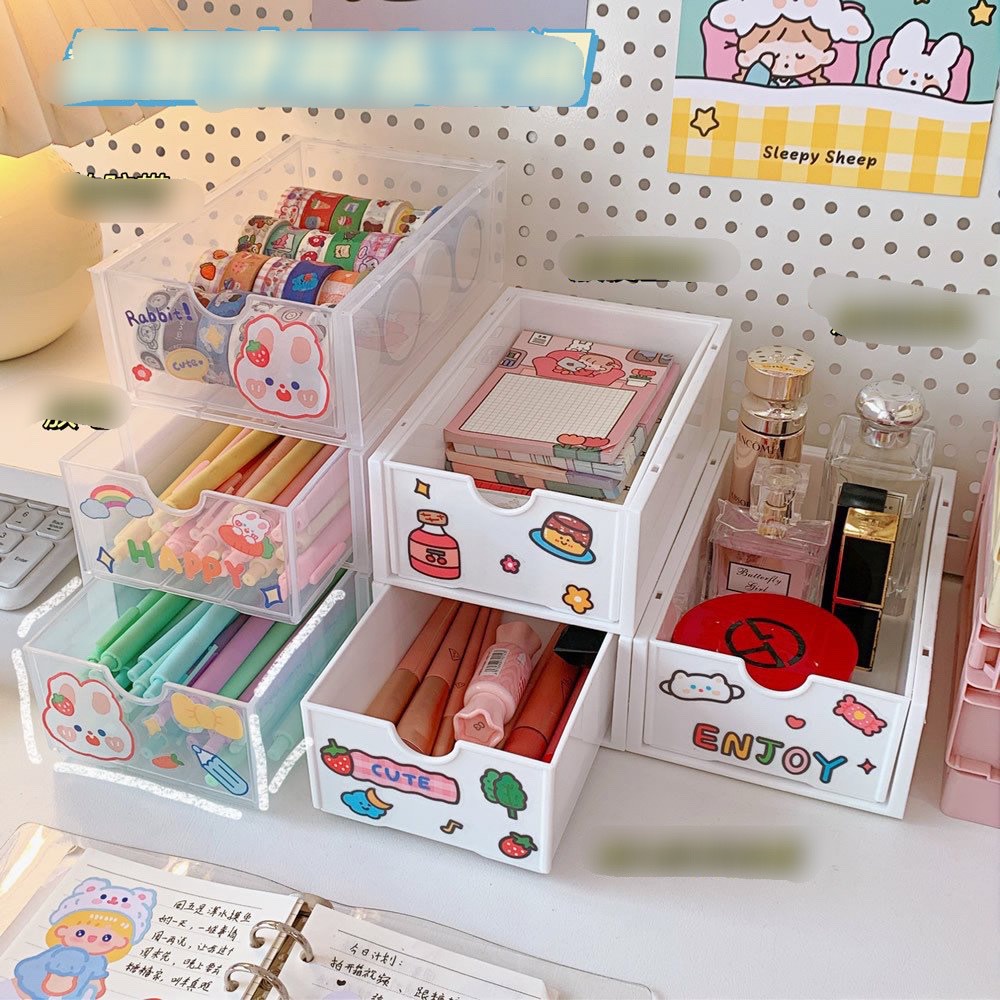 Hộp nhựa đựng đồ mỹ phẩm, hộp lưu trữ đồ dùng văn phòng SH041