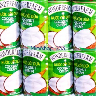 1 thùng nước cốt dừa Wonderfarm coconut Cream 24 lon x 400ml vừa thơm vừa béo ngậy