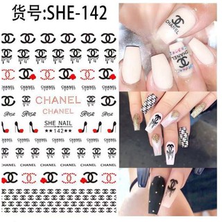 Sticker dán móng mẫu Thương hiệu Ver2
